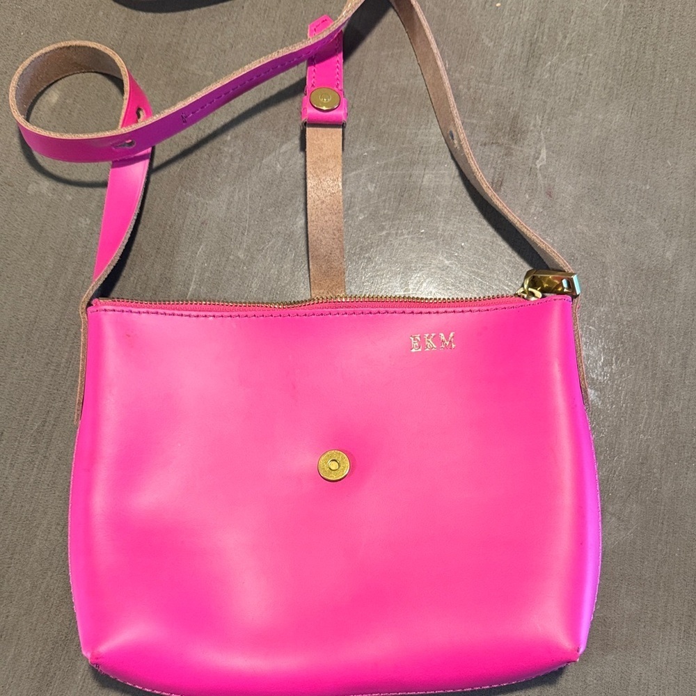 Vibrant Pink Crossbody Bag - Picture 2 of 6